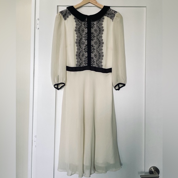 M&S 3/4 Sleeve Flare Midi Dress - Picture 2 of 6